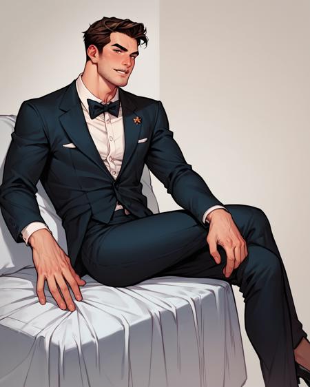 09721-1433871738-score_9, score_8_up, score_7_up, score_6_up, source_cartoon, source_western, AdamHughesStyle, 1boy, handsome, muscular, Tuxedo,.png